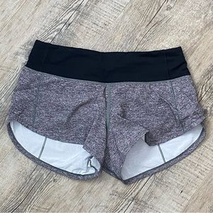 Lululemon grey Speed Up Shorts size 2
